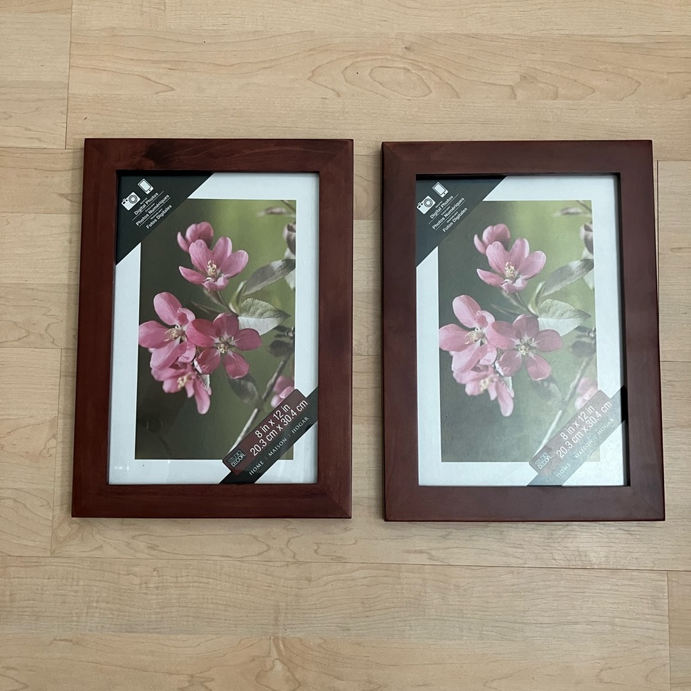(2) Studio Decor Wooden Frames